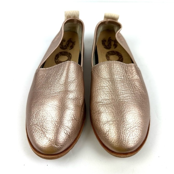 Sorel Ella Shoes 6.5 Rose Gold Metallic Slip On Loafer Comfort Womens - Picture 3 of 9